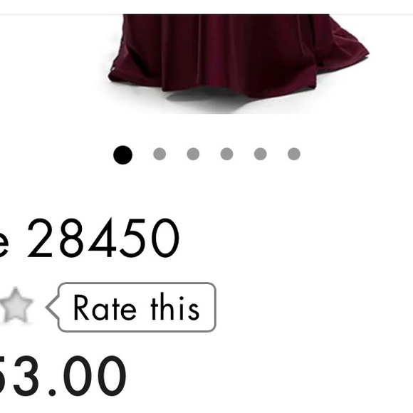 BRAND NEW NEVER WORN LA FEMME CHIC JERSEY LONG DRESS FROM MARLAS FASHION TORONTO - Picture 4 of 4